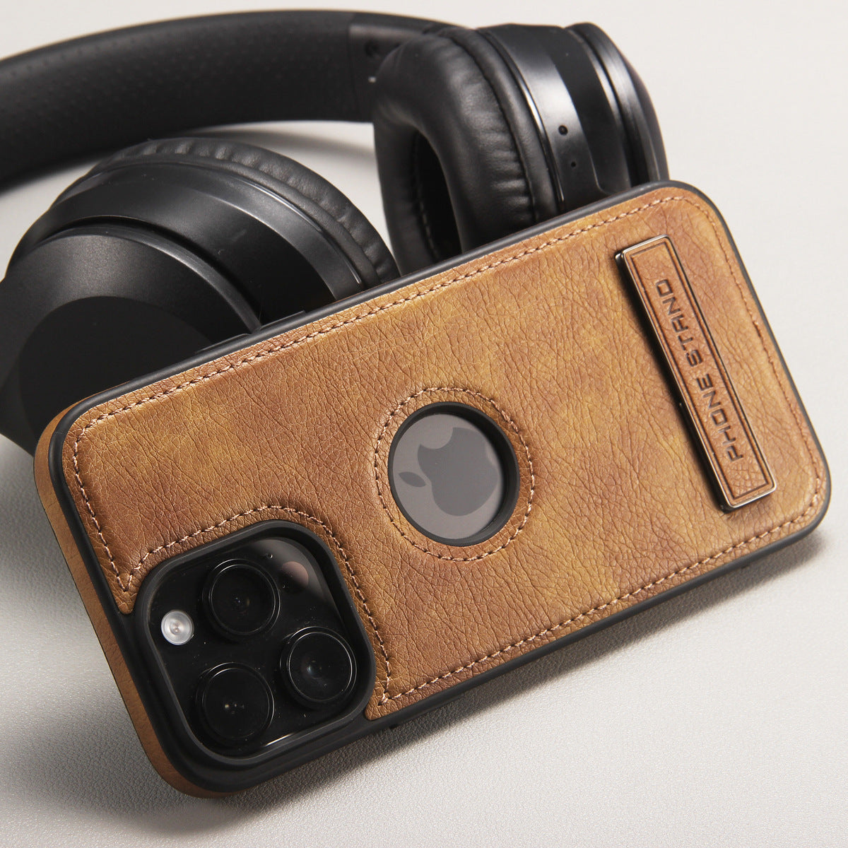 PU Leather Phone Case with Kickstand and Shockproof Protection