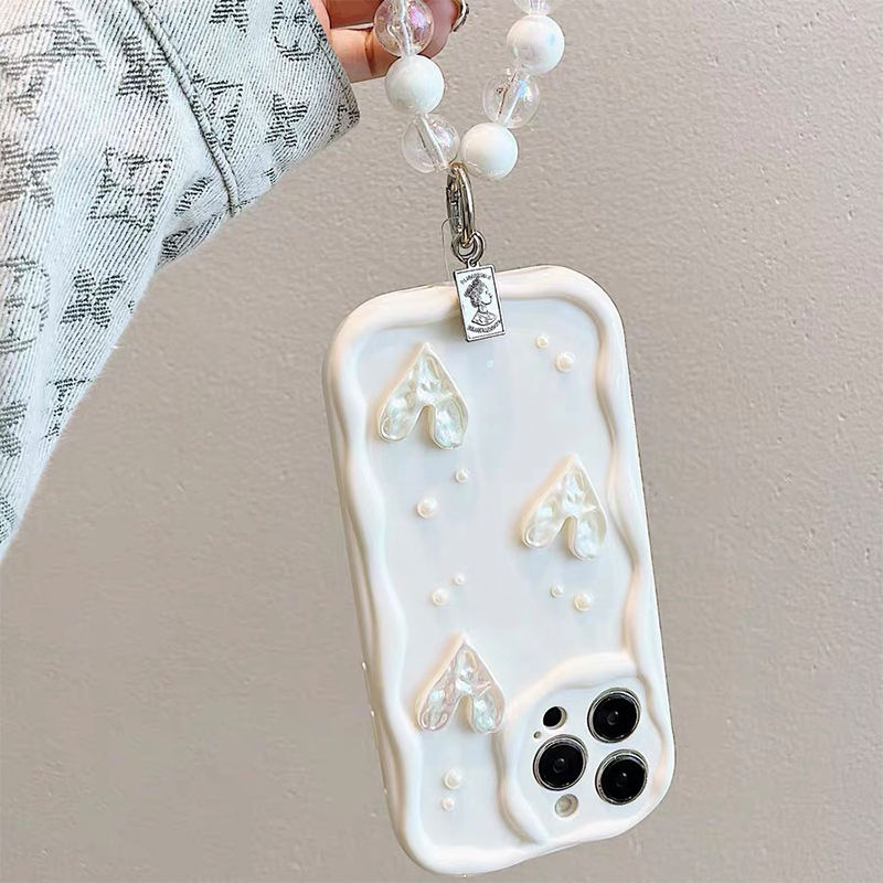 Heart-Pearl Arm Charm iPhone Case – Custom Bracelet