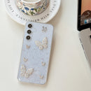 Sparkling Butterfly Rhinestone Phone Case with Pearls