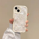 3D Butterfly Pearl Case with Soft Protective Frame
