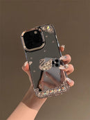 Swan Shine Mirror Case with Electroplated Luxury Design