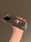 Swan Shine Mirror Case with Electroplated Luxury Design