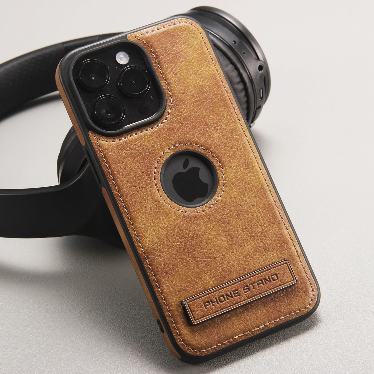 PU Leather Phone Case with Kickstand and Shockproof Protection