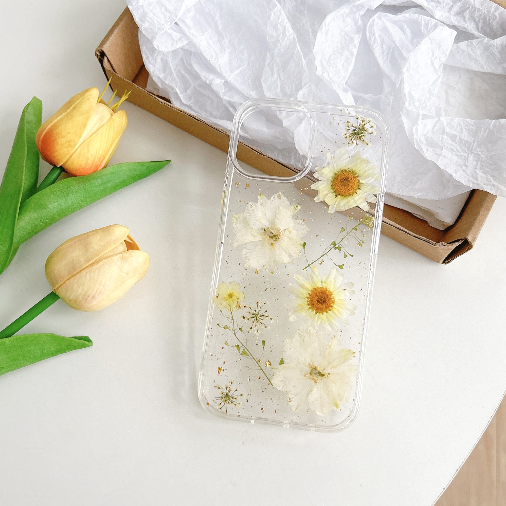 Pressed Daisy Flower iPhone Case