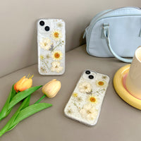 Pressed Daisy Flower iPhone Case