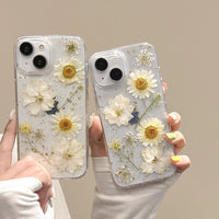 Pressed Daisy Flower iPhone Case
