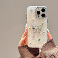Dazzling Butterfly & Star Sparkle iPhone Case