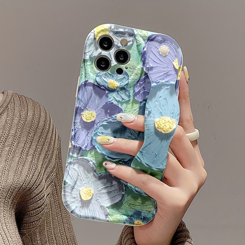 BloomArt Floral Design with Hand Strap and Shockproof Protection