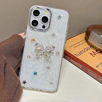 Dazzling Butterfly & Star Sparkle iPhone Case