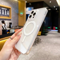 Crystal Clear Magnetic iPhone Case — MagSafe Compatible Protection