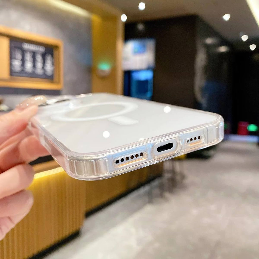 Crystal Clear Magnetic iPhone Case — MagSafe Compatible Protection