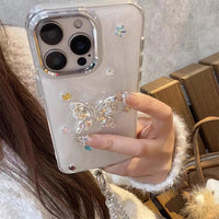 Dazzling Butterfly & Star Sparkle iPhone Case
