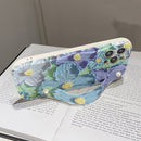 BloomArt Floral Design with Hand Strap and Shockproof Protection