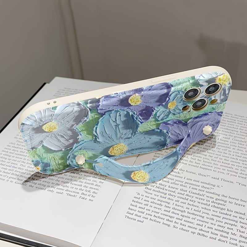 BloomArt Floral Design with Hand Strap and Shockproof Protection