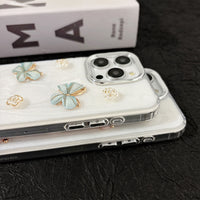 Elegant Butterfly & Rose Glitter Phone Case – 3D Floral Design