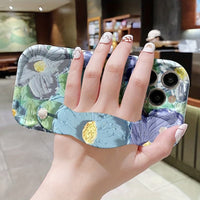 BloomArt Floral Design with Hand Strap and Shockproof Protection