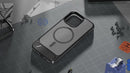 Matte Frosted Magnetic Case with Kickstand – Military Grade Protection