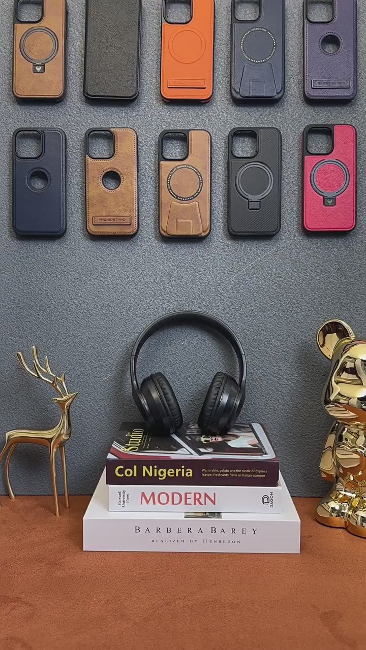 PU Leather Phone Case with Kickstand and Shockproof Protection
